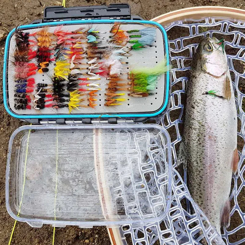 Набор приманок для рыбной ловли нахлыстом 225 шт.|dry fly|for troutnymph flies |