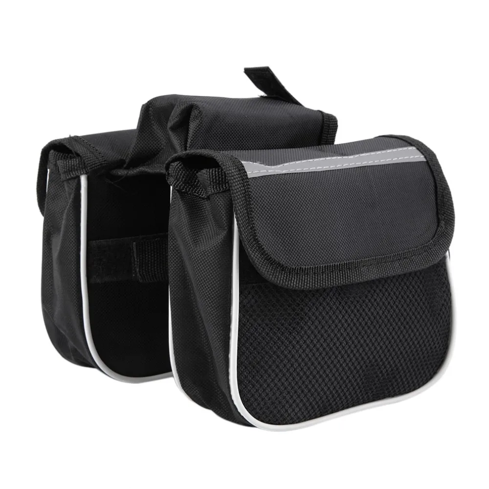 Perfect Bicycle Cycling Frame Pannier Saddle Front Tube Bag Both Side Double Pouch 15cm x 12cm x 5cm 5 Perfect Bicycle Cycling Frame Pannier Saddle Front Tube Bag Both Side Double Pouch 15cm x 12cm x 5cm 5