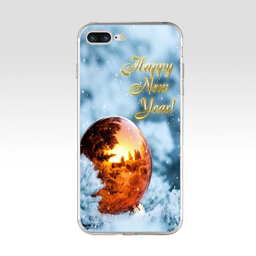 49AQ новый год Рождество Мягкий ТПУ силиконовый чехол для Apple iPhone 6 6s 7 8 plus