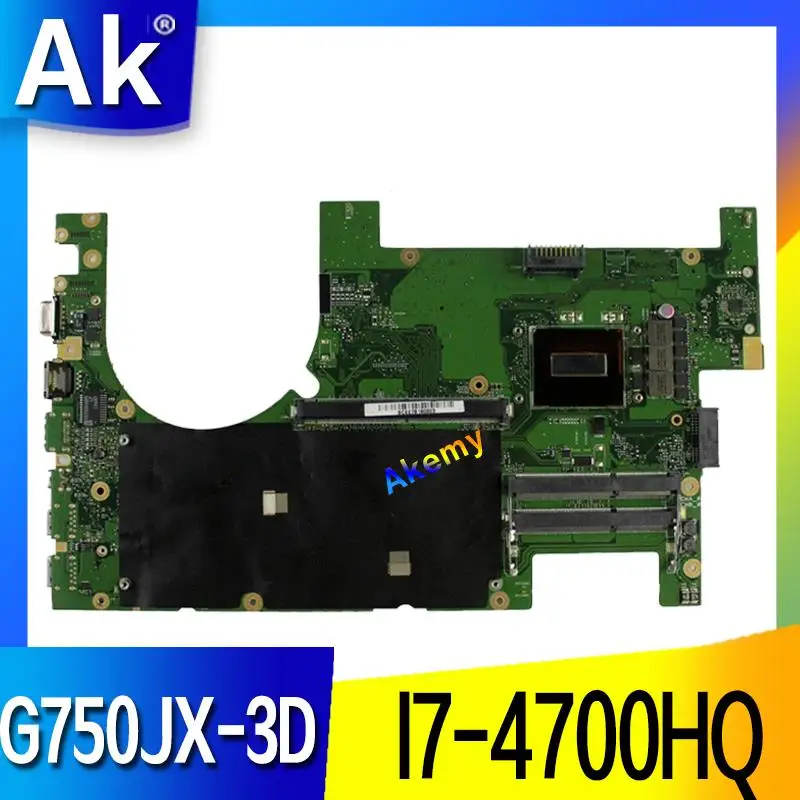 

AK G750JX Laptop motherboard for ASUS G750JX G750JW G750JH G750J G750 Test original mainboard 3D I7-4700HQ