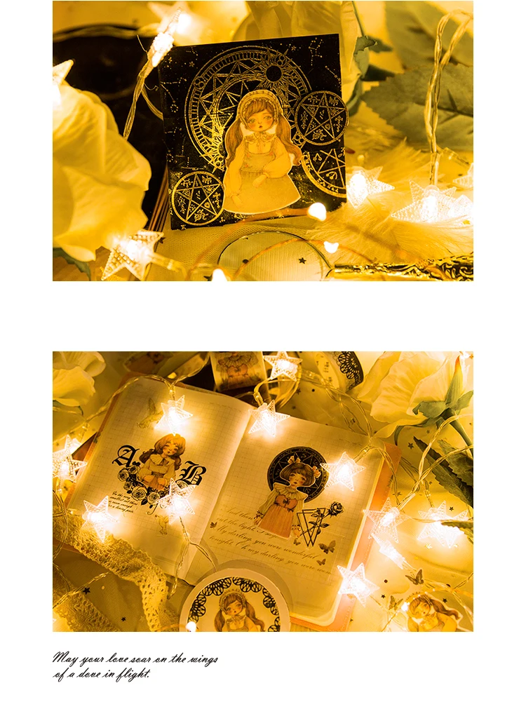 1 шт. DIY японский бумажный скотч с черным кружевом для девочек декоративные клейкие ленты маскирующая Лента наклейки Размер 7 м