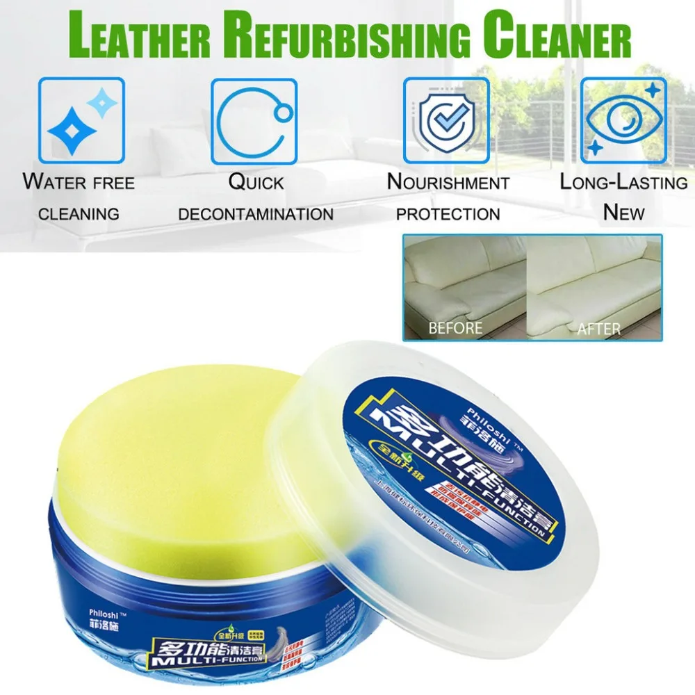 

Multifunctional Cleaner Car Seat Sofa Repair Leather Clothing Decontamination Cleaning Cream All-Purpose Leather Repair Tool 29