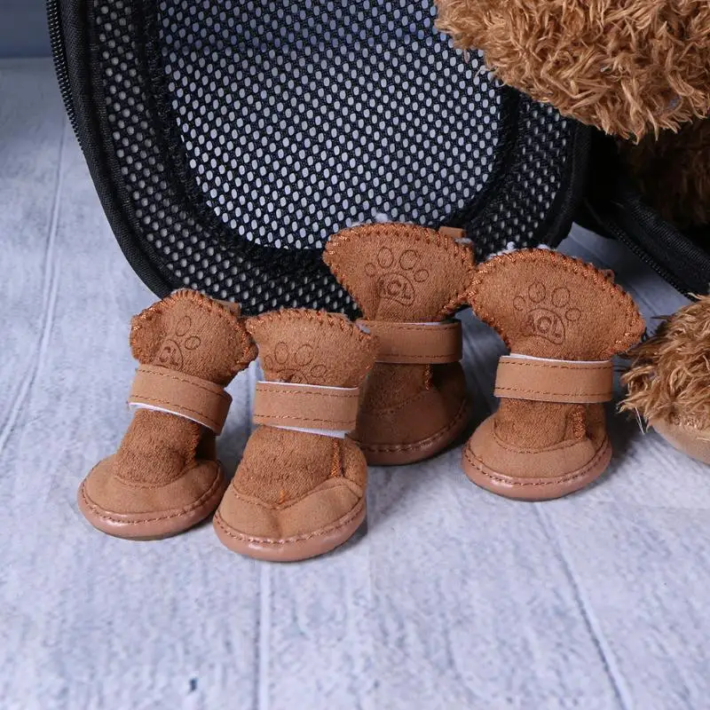 4 шт. зимние теплые ботинки для собак размеры XS/M/L/XL|pet shoes|shoes dogpet dog shoes |