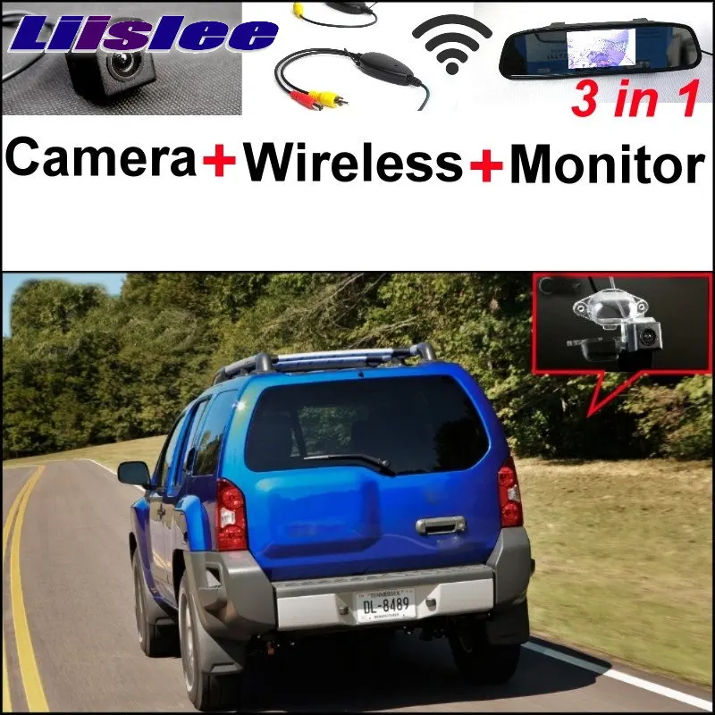 Liislee 3 in1 Special Camera + Mirror Monitor Easy DIY Back Up  Parking System + Wireless Receiver For Nissan Xterra 2005~2015