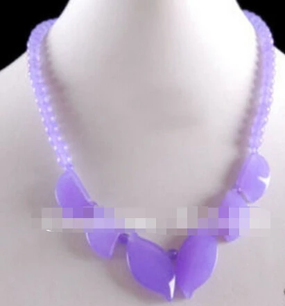 LL&lt&lt&lt 0381 18&quotINCH CHINA NATURAL Violet NECKLACE LEAF STYLE | Украшения и аксессуары