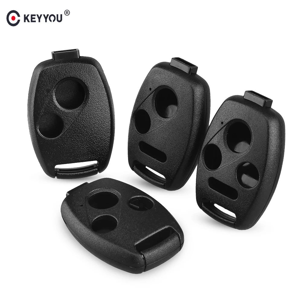 

KEYYOU 2/3/4 Buttons Remote Car Key Case Shell For Honda Accord Fit Cr-V Civic Pilot Insight Ridgeline 2003 2008 2009 2010 2011