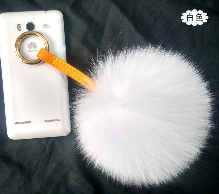 Fox fur pom poms (3)