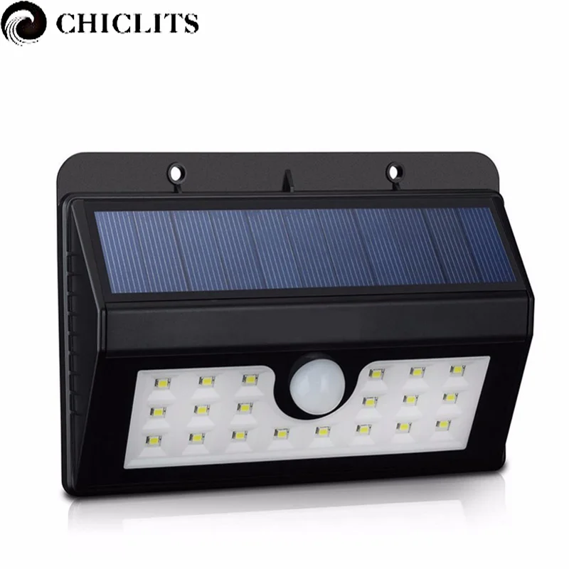 

Led Solar Powered Lamp 20LED Solar Light with Motion Sensor Waterproof Outdoor Lights Three Intelligent Modes Energy Saving Lamp