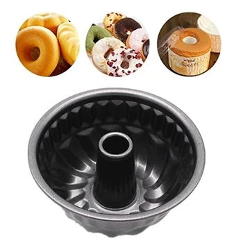 

DIY Pudding Cake Mold Donut Pan Carbon Steel Bread Pie Tart Pan Kitchen Bakery Baking Decoration Ring Tools Bakeware