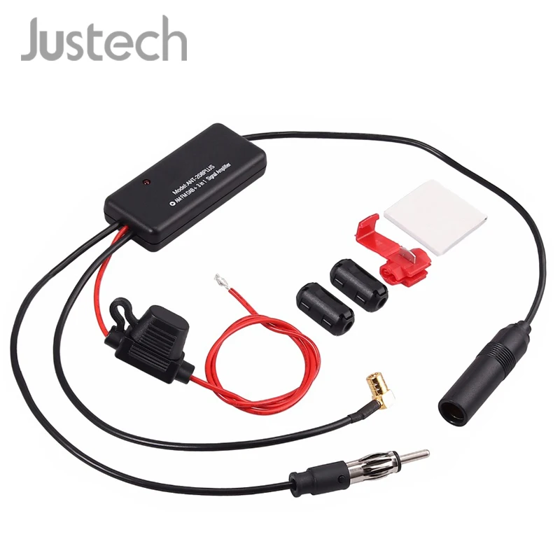 Jutech 3 в 1 автомобильная антенна усилитель AM/FM для получения DAB цифрового