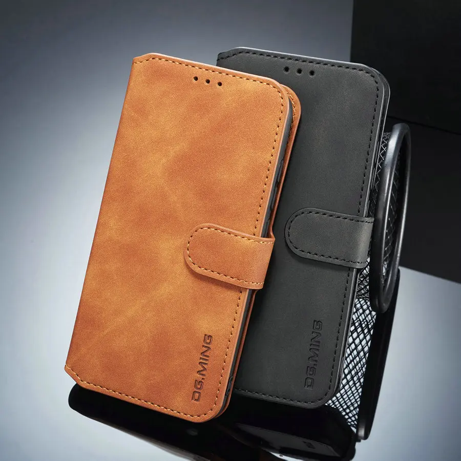 

DG.MING Retro Flip Leather Case For XiaoMi Redmi 7A Redmi Note 7 Pro Case Wallet Card Holder Cover For Redmi 6A Note 6 Pro Case