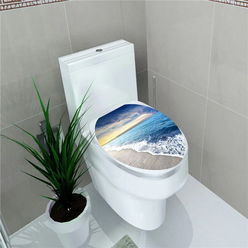 3D wall stickers Adorable wall decoration for living room bathroom decorations creative toilet sticker Drop shipping MA17
