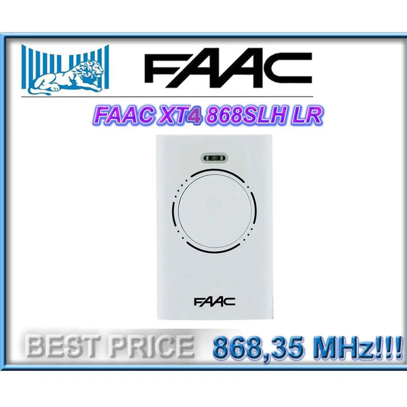 

Top For FAAC XT2 868 SLH LR Remote Control 868,35MHz Rolling Remote Radio Control Master for XT2 868 SLH FAAC