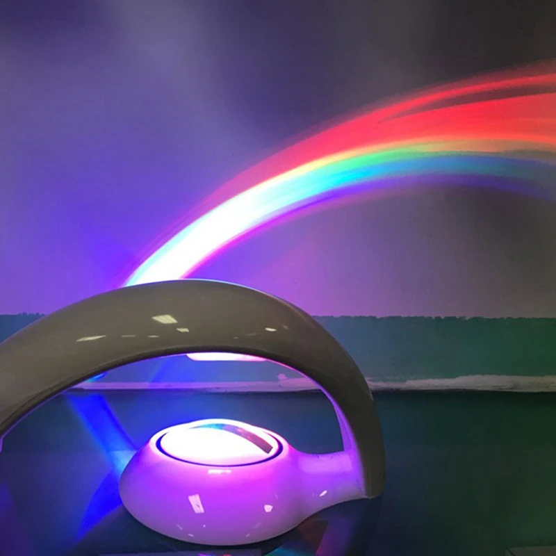 Rainbow Projector Light LED Kid Night Light Battery Bedroom Lamp Baby Children Rainbow Projector Light LED Kid Night Light Battery Bedroom Lamp Baby Children