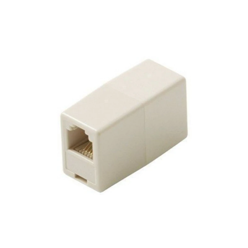 High Quality 50Pcs/Lot RJ11 6P 4C Telephone Straight Coupler, Telephone Cable Extender Joiner