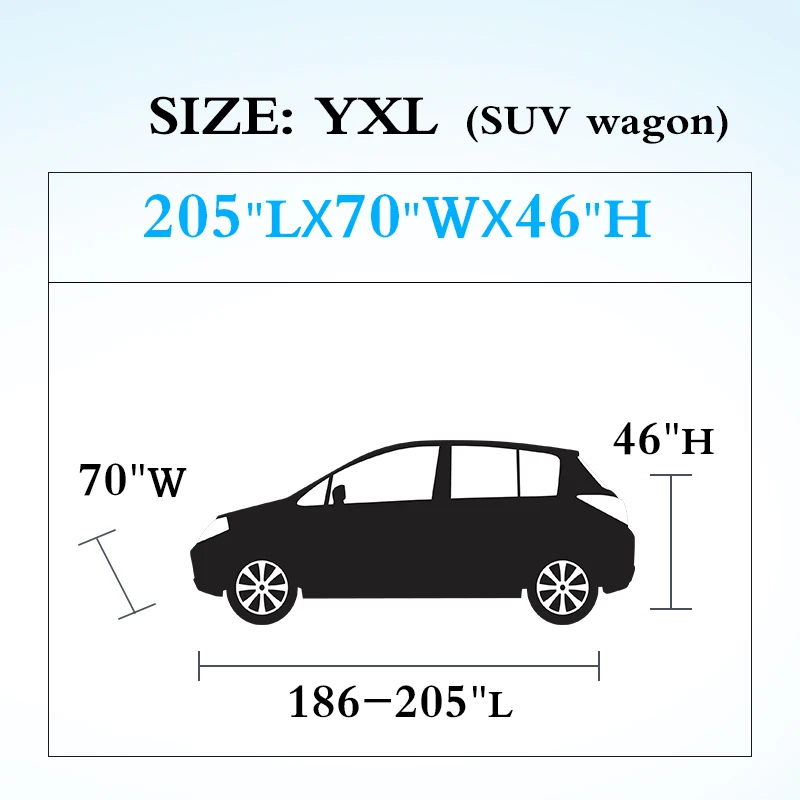 Чехол для автомобиля, дышащий, всесезонный, водонепроницаемый, ветрозащитный, пылезащитный, снегостойкий, защита от солнечных лучей, устойчивый к царапинам, защитный чехол для автомобиля - Название цвета: YXL