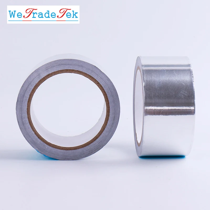 20M Aluminium Foil Adhensive Sealing Tape Heat Thermal Resist Duct Repair High Temperature Resistant Foil Tape