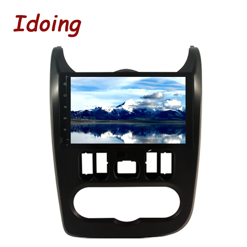 Cheap Idoing 9"4G+32G 8Core 2Din Car Android9.0 Audio Video Multimedia Player IPS Screen For Renault Duster2012 GPS+Glonass Fast Boot 4