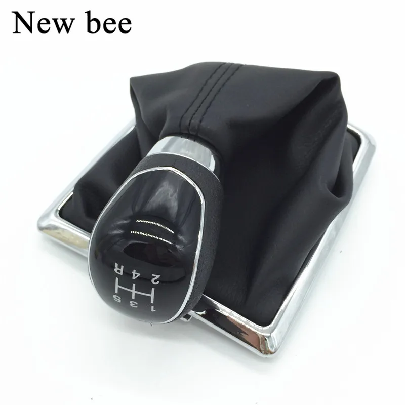 Newbee Manual Gears 1 2 3 4 5 R Speed Gear Shift Knob With Pu Leather