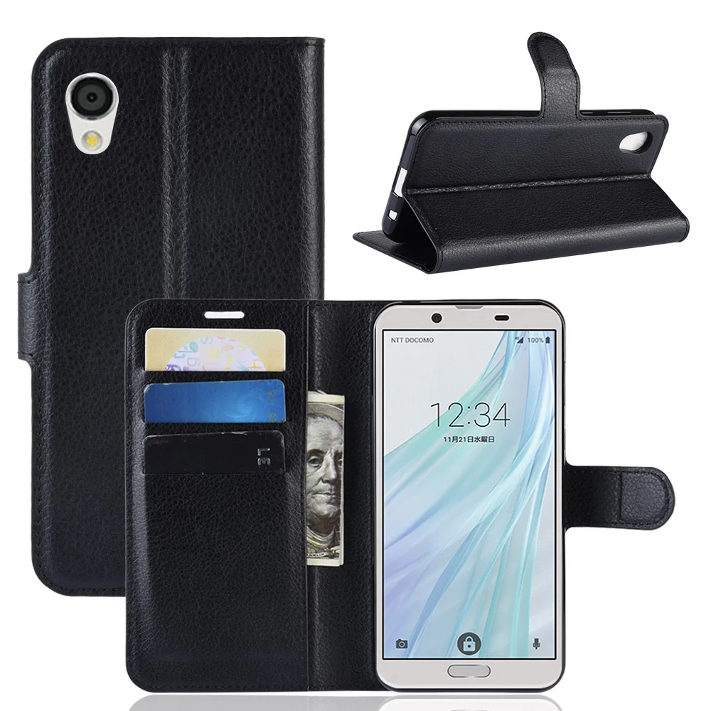 

Flip Leather Case For ASharp Aquos ZERO R2 Compact SH M09 01K 01L M05 03K M08 SHV42 Sense 2 SHV43 Androidone S3 S5 Lite Covers