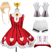 Костюм героя аниме Daidouji KINOMOTO SAKURA Rose, костюм для косплея на Хэллоуин, платье для родителей, платье женщины-кошки Reka