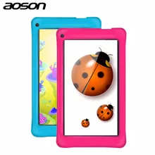 Best Child Gift 7 inch Aoson M751S-BS Tablet PC Quad Core Android 8GB 1024*600 Dual Cam WIFI Bluetooth FM Kids Pad Tablet Toy