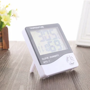 

Large screen Inside And Outside The Home Electronic Hygrometer Thermometer Precision Tester With Alarm Clock