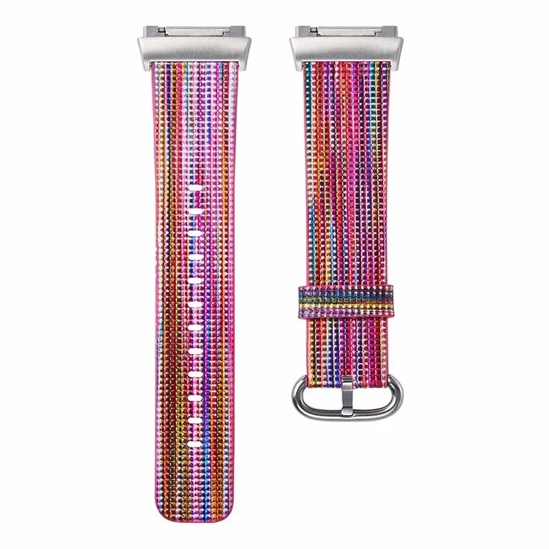 C Замена кожаный ремешок для наручных часов Fitbit ионной индивидуальные красочный наручный ремешок для Fitbit Blaze Смарт фитнес Браслет - Цвет: C