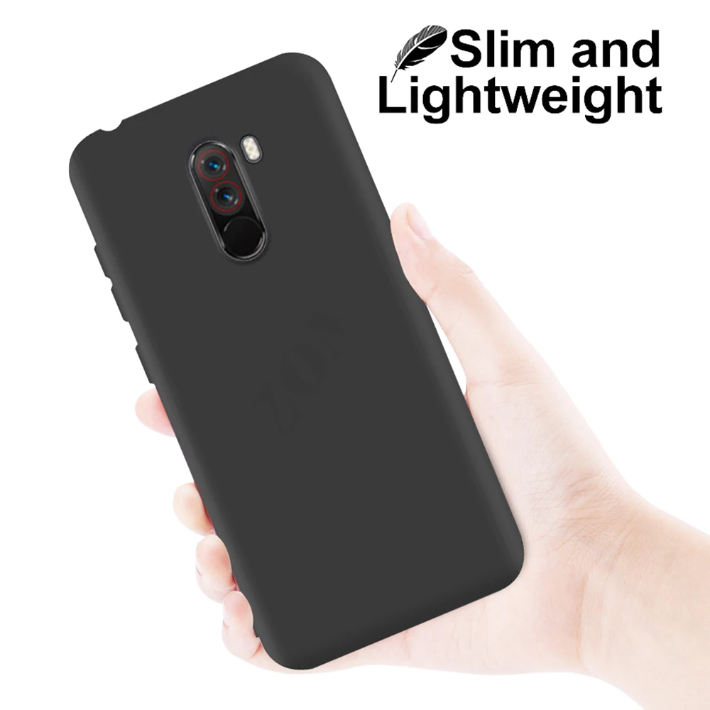 

[Year-end Clearance] For Xiaomi Pocophone F1 Soft TPU Matte Case For Pocophone F1 Luxury Silicone Simple Full Back Cover Case