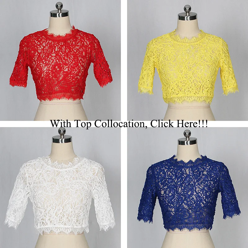 Kostlich Short Lace Blouse Top Women Shirts 2017 Hollow Out Sexy Womens Tops And Blouses Red White Blue Yellow Blusa Feminino (10)