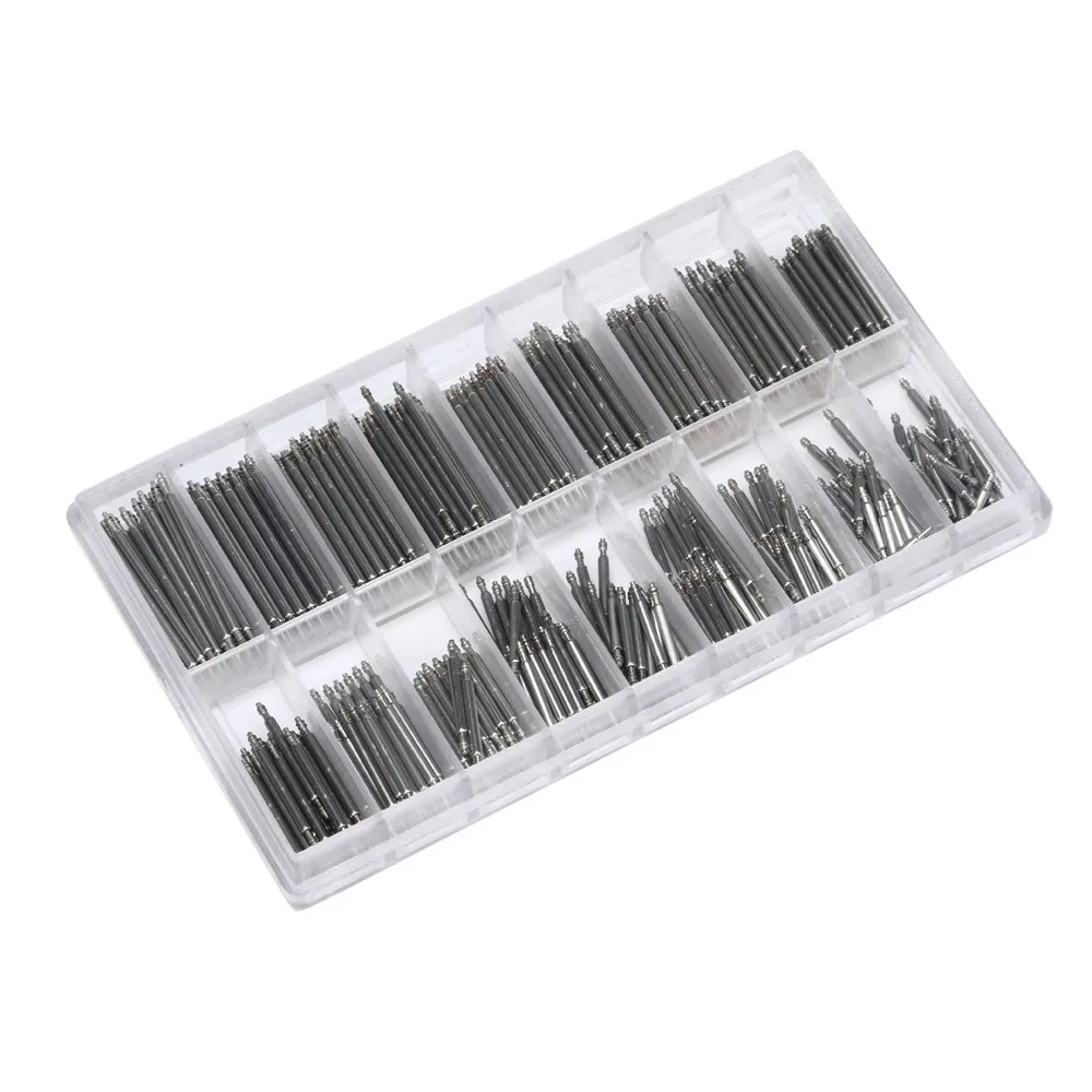 

NEW 270pc 8-25mm 18 specifications Watch Band Spring Bars Strap Link Pins Repair Watch Link Pins Tool Sets Table ear Watch shaft