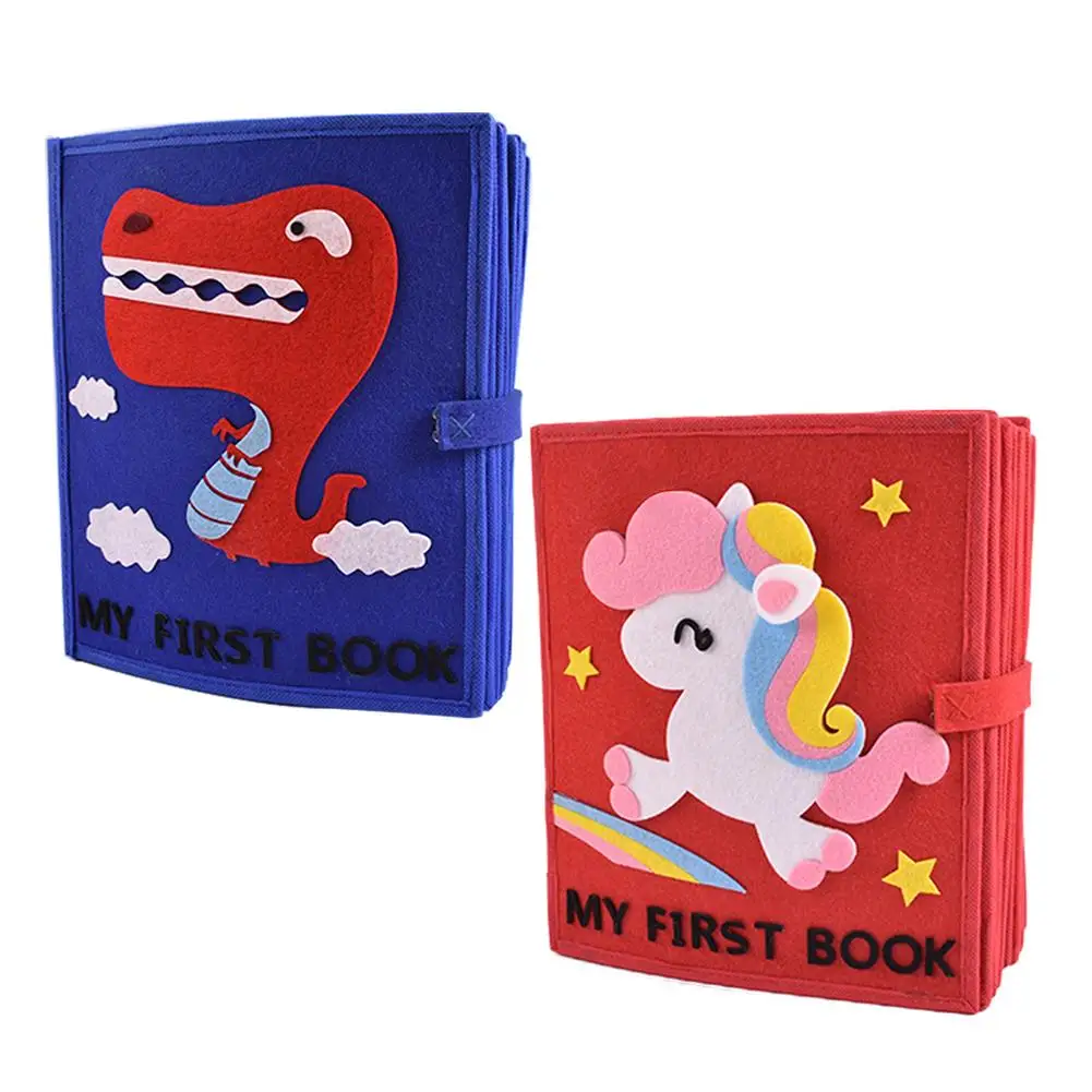 Livro de Pano Manual de Inteligência Brinquedo das Crianças Não-tecido Ofegante Livro Puzzle Cedo Educacional Leitura Habilidade Básica 3d Kid 8 Cheap Móbiles e chocalhos para bebês