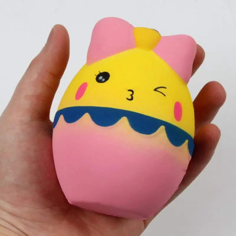 Мягкая игрушка, Jumbo Squeeze Cartoon Egg Cream Ароматические медленно поднимающиеся игрушки для снятия стресса Подвеска для телефона, подарки для детей и взрослых(автомобиль