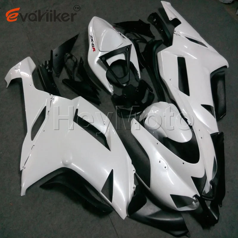 

Мотоциклетная фотография для ZX6R 2007 2008, белая фотография 07 08 ABS, комплект для кузова мотоцикла, литьевая пресс-форма