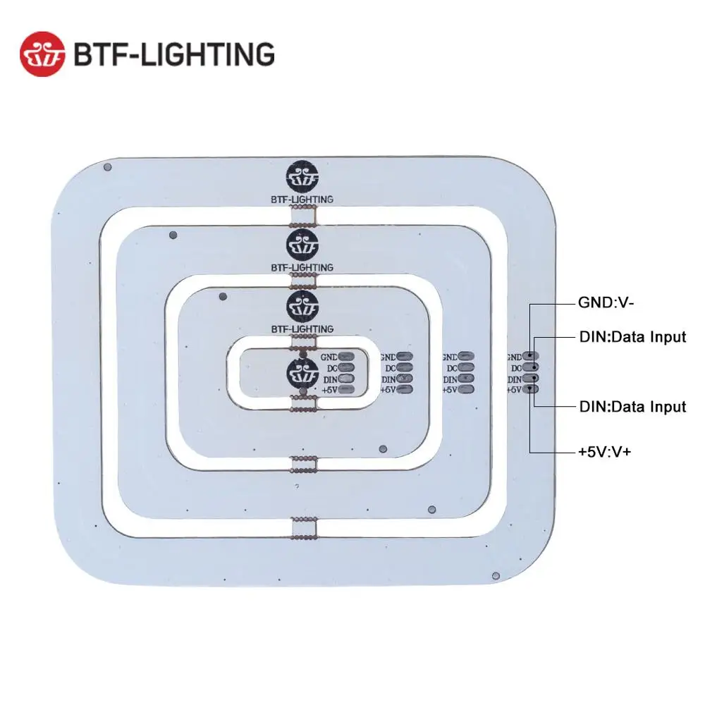 WS2812B SMD5050 RGB светодиодный экран прямоугольной Пиксельной панели 4 прямоугольника 62 светодиодный s полноцветный сон цифровой индивидуально адресуемый DC5V