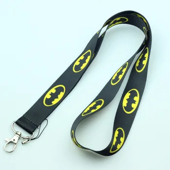 

New 20Pcs Popular Batman Logo Style mobile Phone lanyard Key chain Strap Charm Gift Free shipping M23