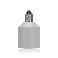 10 шт./лот E11 к E17 держатель лампы адаптер Led CFL лампочки огнезащитных PBT E17~ E11 конвертер