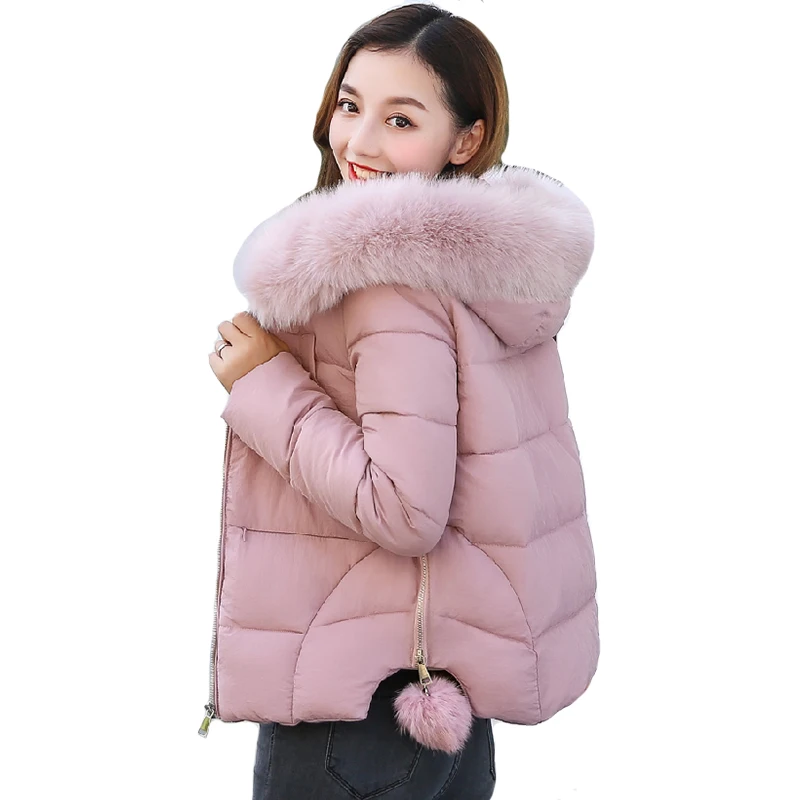 2019 New Arrival Winter Jacket Women Hooded Cotton Padded Short Female Coat Women Parka Solid Ladies Casaco Feminina Inverno