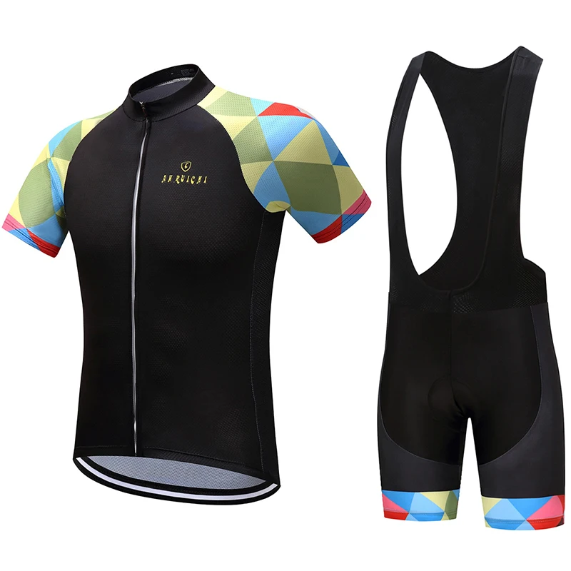 Summer Unisex Bicycle Cycling Sets Anti-sweat Contrast Color 3D Padding Cushion Sport Jerseys Customized/Wholesale Service | Спорт и