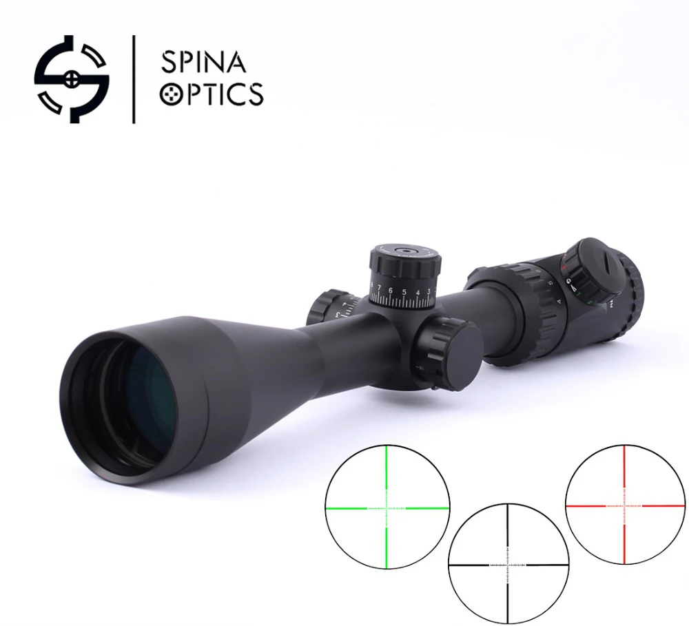 

SPINA OPTICS 4-16X50 Optics Riflescope Red And Green Illumination Reticle Fiber Optic Sight Scope Rifle Rangefinder Hunting