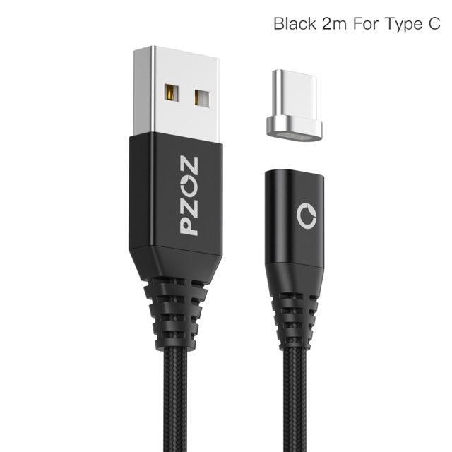 Magnetic Cable 2M Type C Micro USB C Fast Charging Phone Microusb Type-C Magnet Charger usb c Charge cord for iphone xiaomi