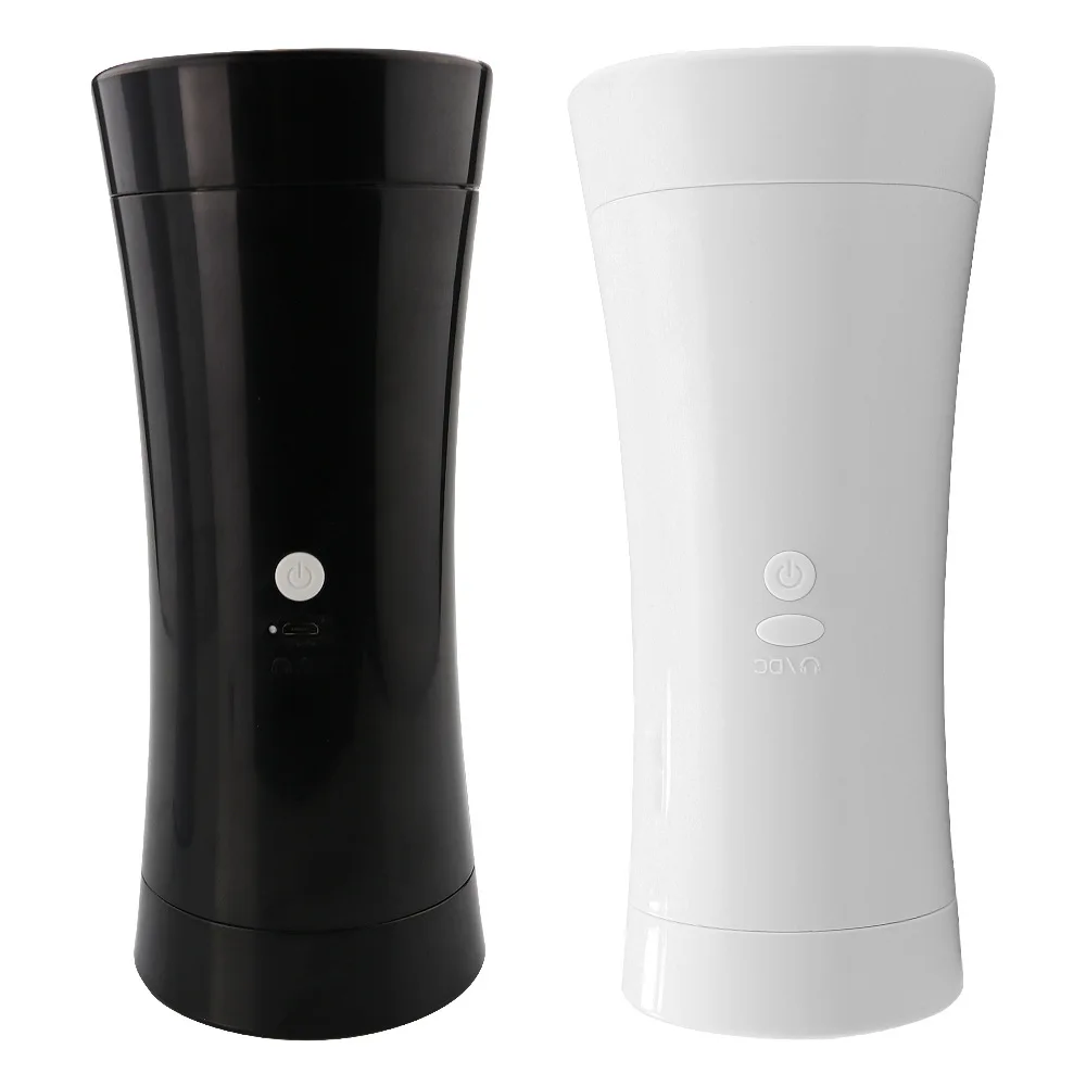 New Rechargeable Hands Free Male Masturbator With Strong Suction Cup Artificial Vagina Real Pussy Sex Toys