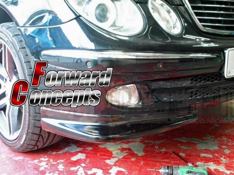 

CARBON FIBER MERCEDES BENZ W211 E-CLASS FRONT LIP APRONS CANARDS SPLITTERS