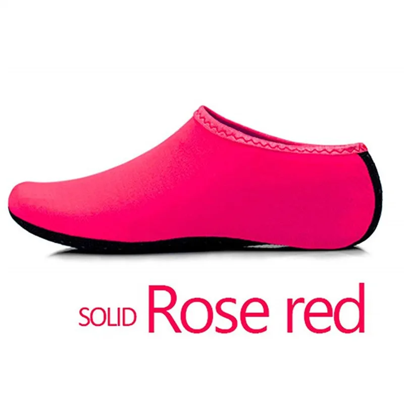 Унисекс, носки для дайвинга, босиком, для водных видов спорта, кожаная обувь, Аква-носки, для подводного плавания, для морского бассейна, нескользящие носки, противоскользящие туфли для занятий йогой - Цвет: Rose Red