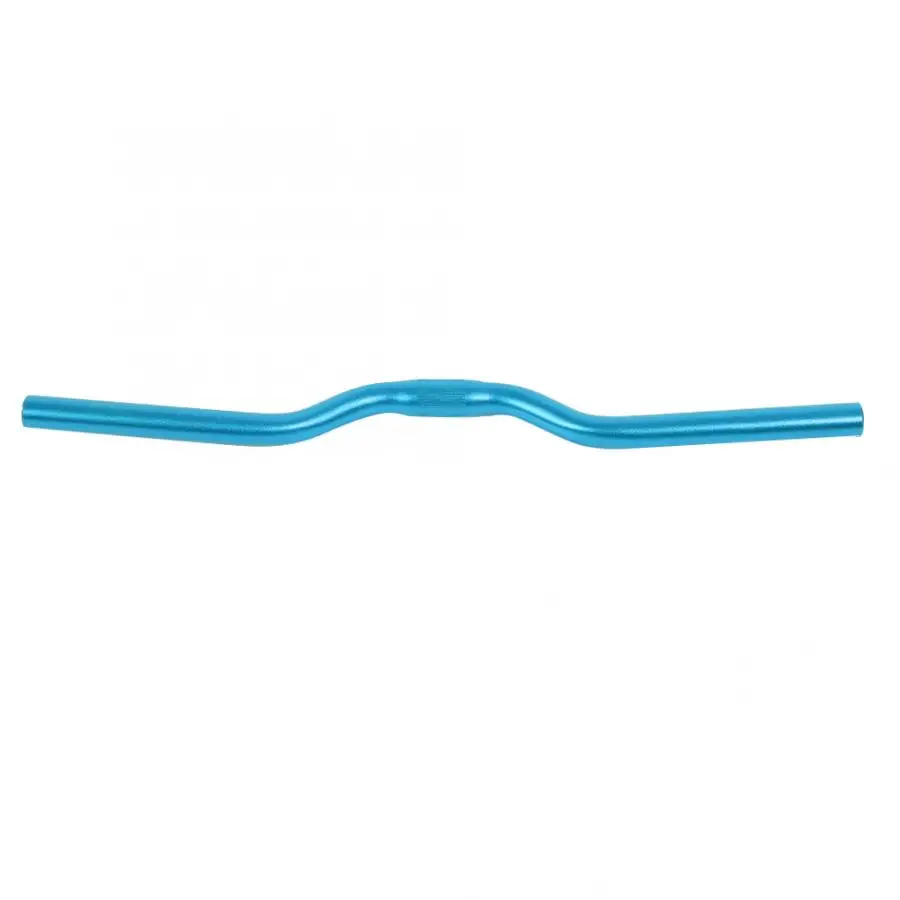 25.4*520mm Ultra Light Long Bicycle Handlebar Aluminum Alloy Bike Accessories Handlebar Bicycle Road Bike Handlebar - Цвет: Blue 30mm-Bent