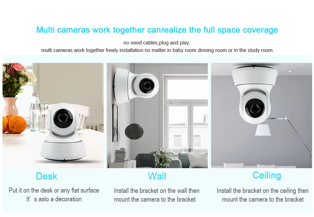 Skyevision Home Security IP Camera Wifi Wireless Mini Network Camera Surveillance 1080P Night Vision CCTV Camera Baby Monitor (11)