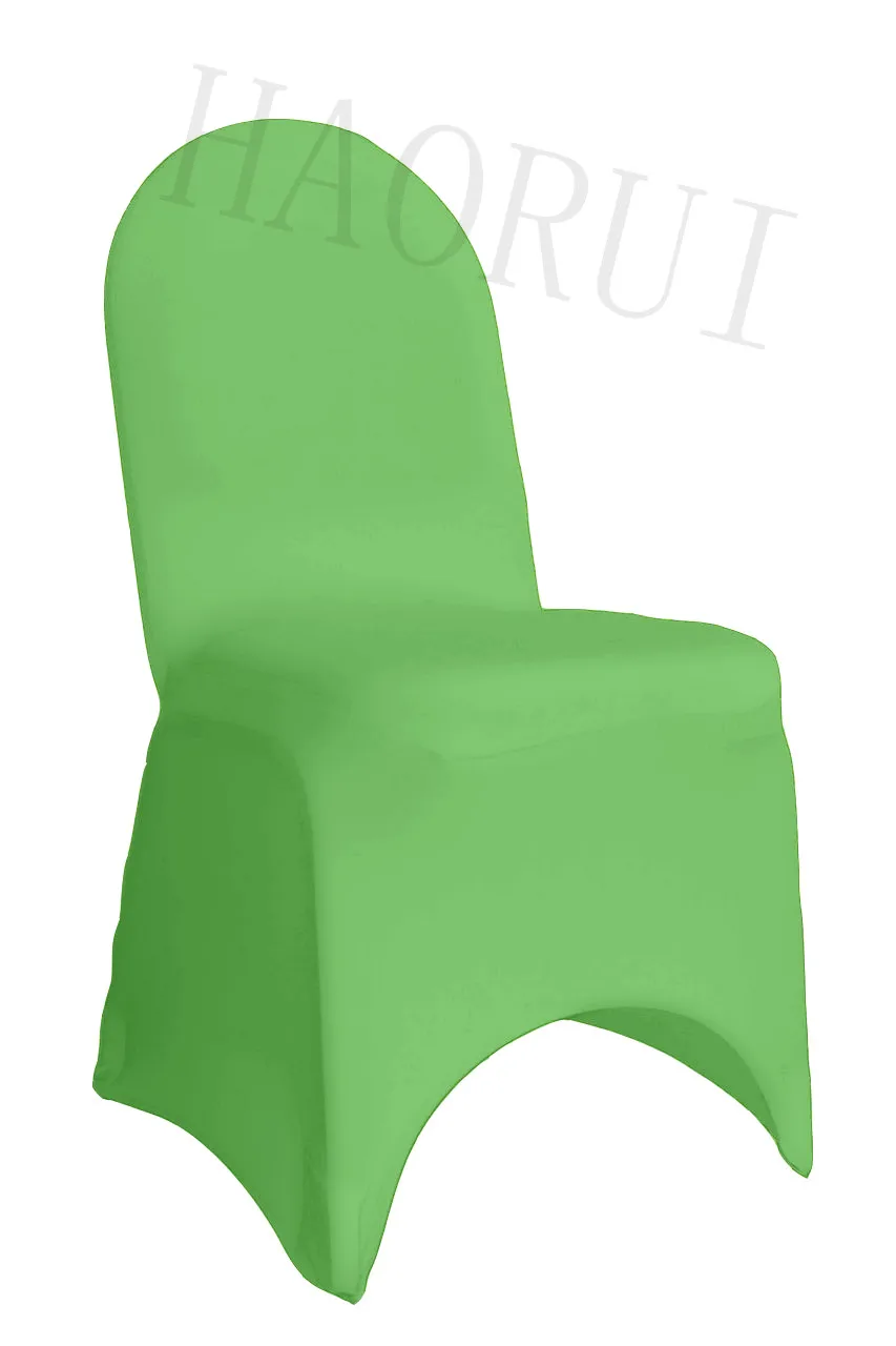 100pcs/lot Apple Green Dining Banquet Party Chair Covers Spandex for Wedding Decoration Elegant