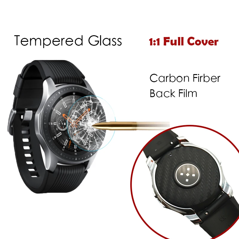 Защитная пленка из закаленного стекла для часов Galaxy Watch 46 мм 42 2 шт.|Защита экрана