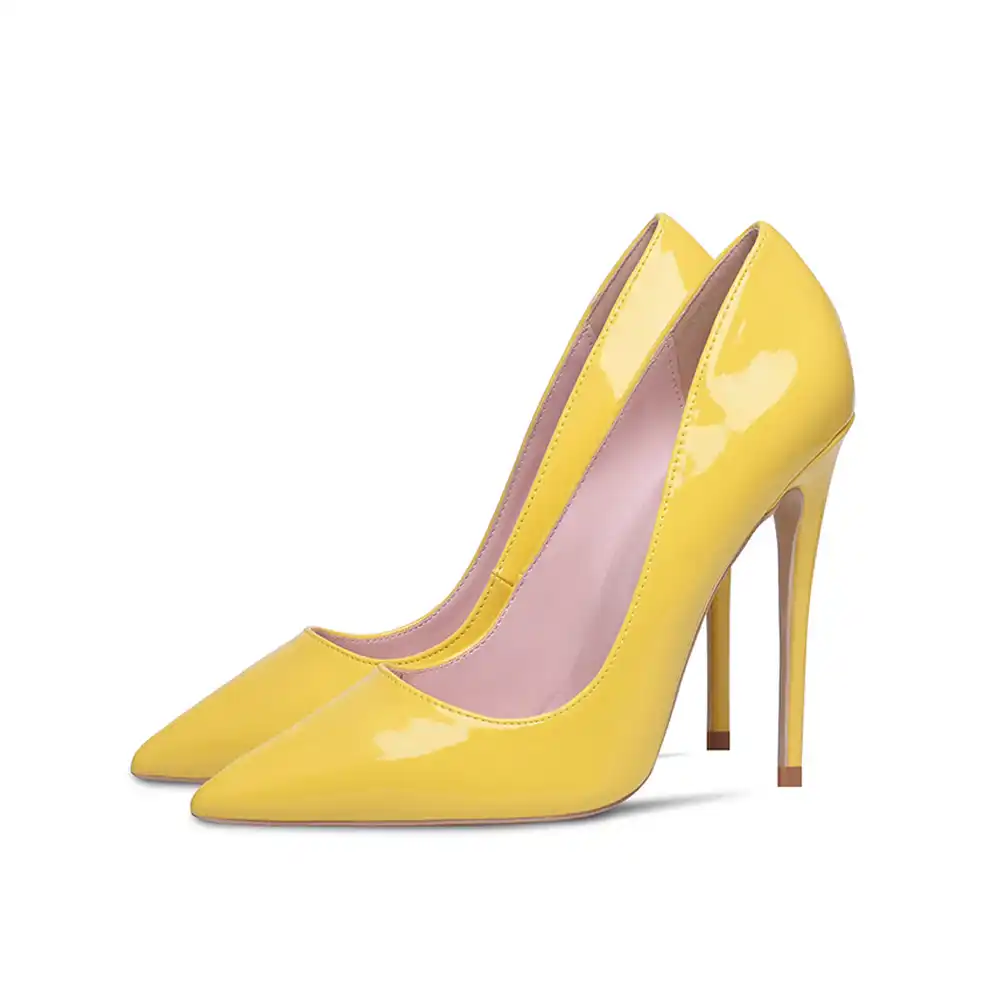 yellow pumps size 10