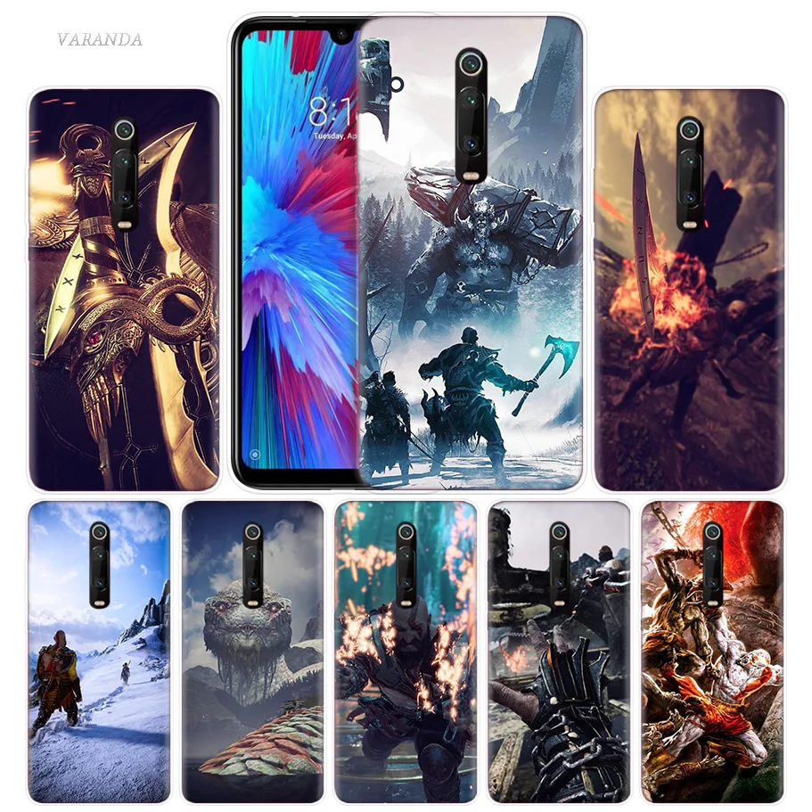 

God of War NEW Case for Xiaomi Redmi Note 7 7S K20 Y3 GO S2 6 6A 7A 5 Pro MI Play A1 A2 8 Lite Poco F1 Silicone Funda Phone Bags
